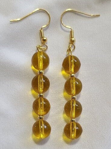 Amber Color Dangles