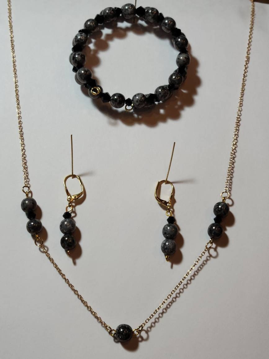 Gray & Black 3 Piece Set