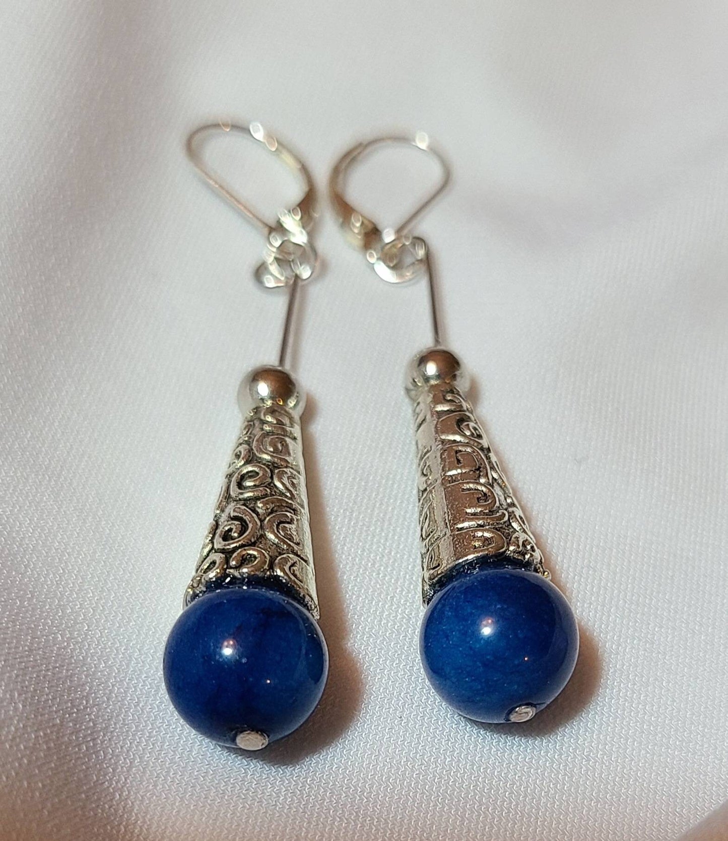 Blue Jade Dangles