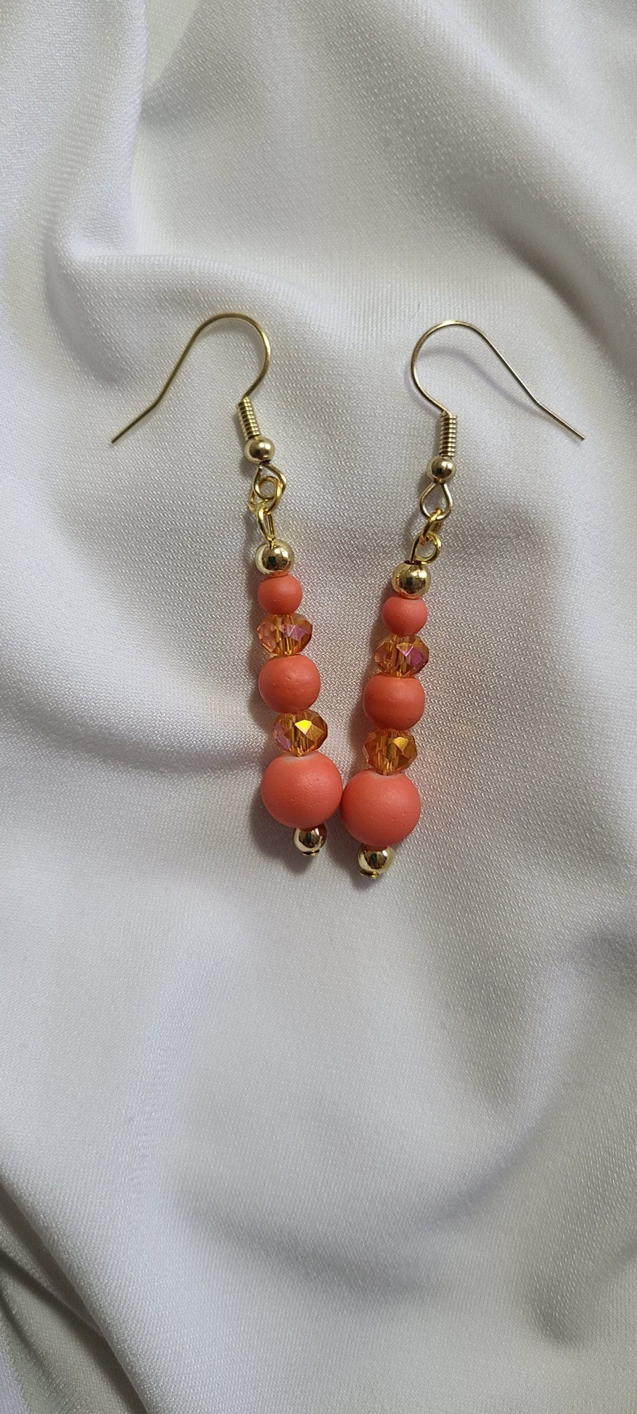 Orange Dangle Earrings