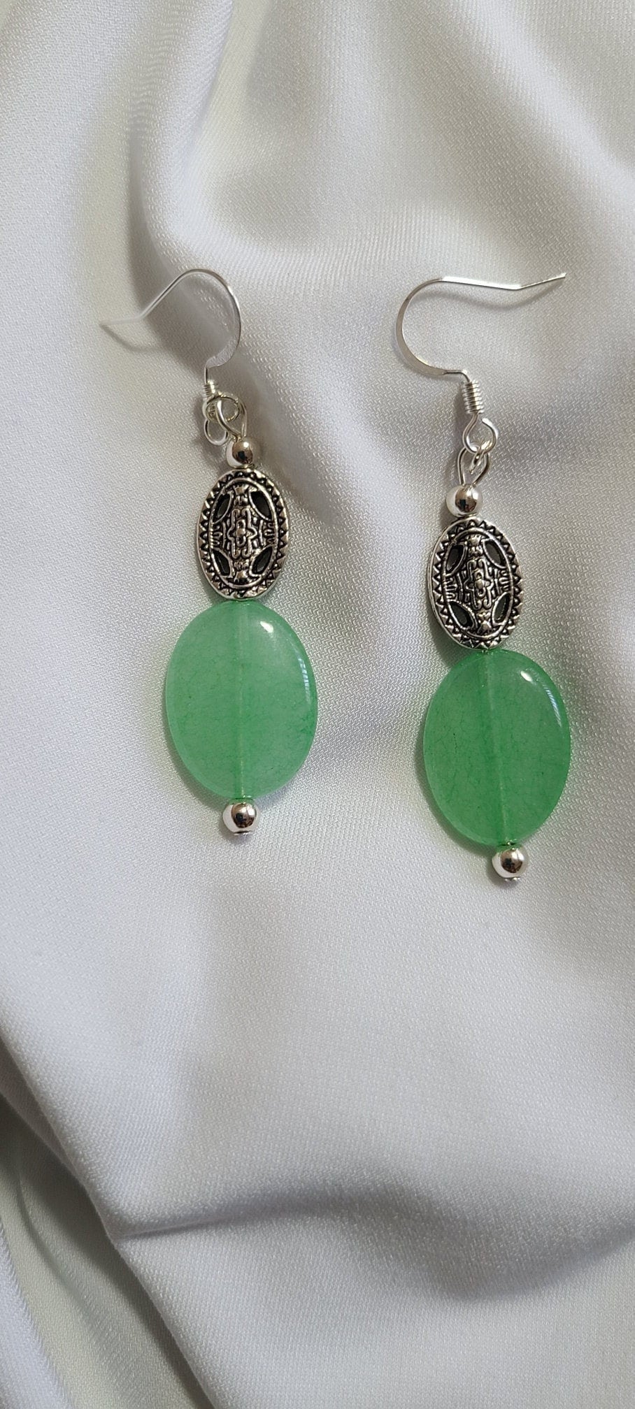 Green Stone Dangles