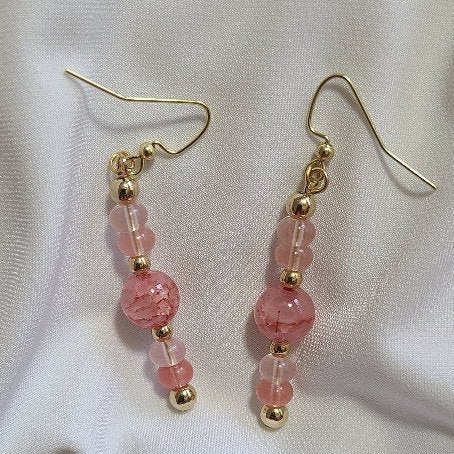 Pink Dangle Earrings