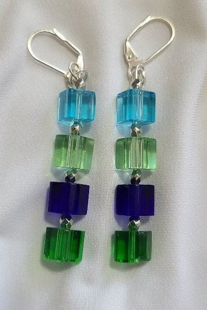 Blue & Green Dangles