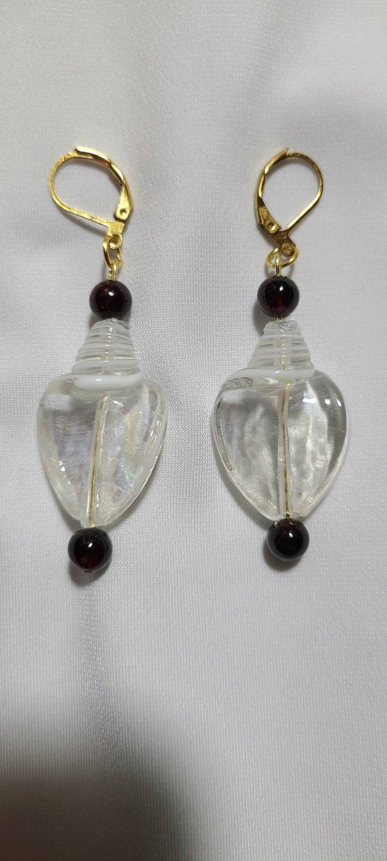 Garnet Gemstone Lantern Dangles